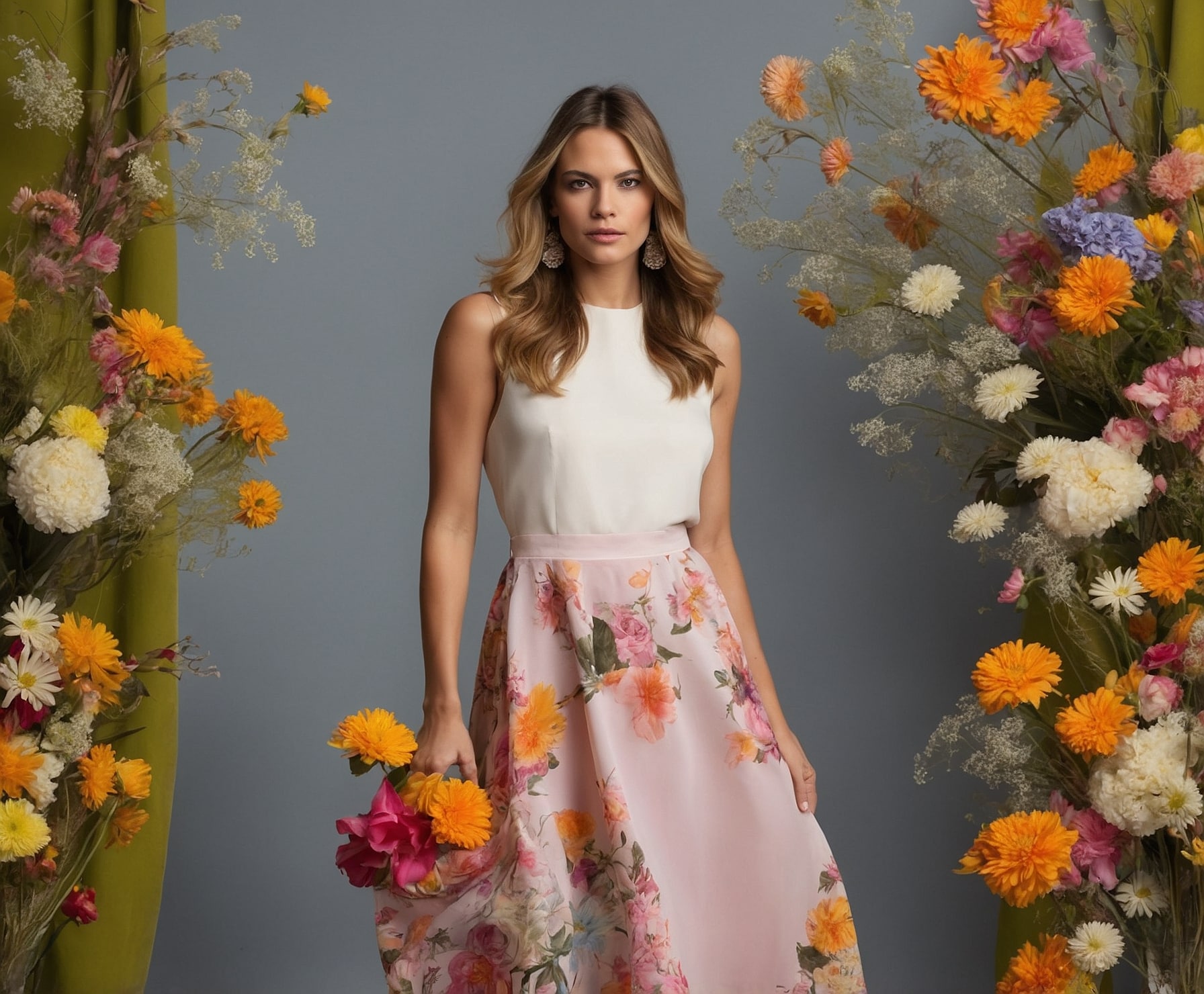 Ropa femenina moderna y vibrante para primavera